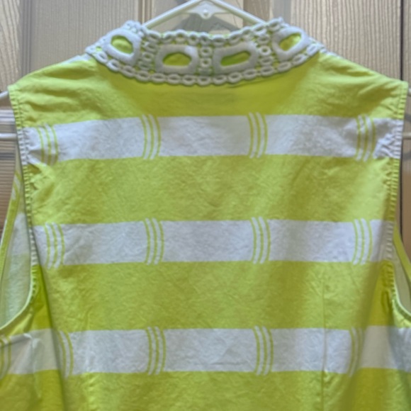 Sail to Sable STS Striped Womens XL Tunic Sleeveless V Neck Dress Easter Spring - Picture 7 of 15